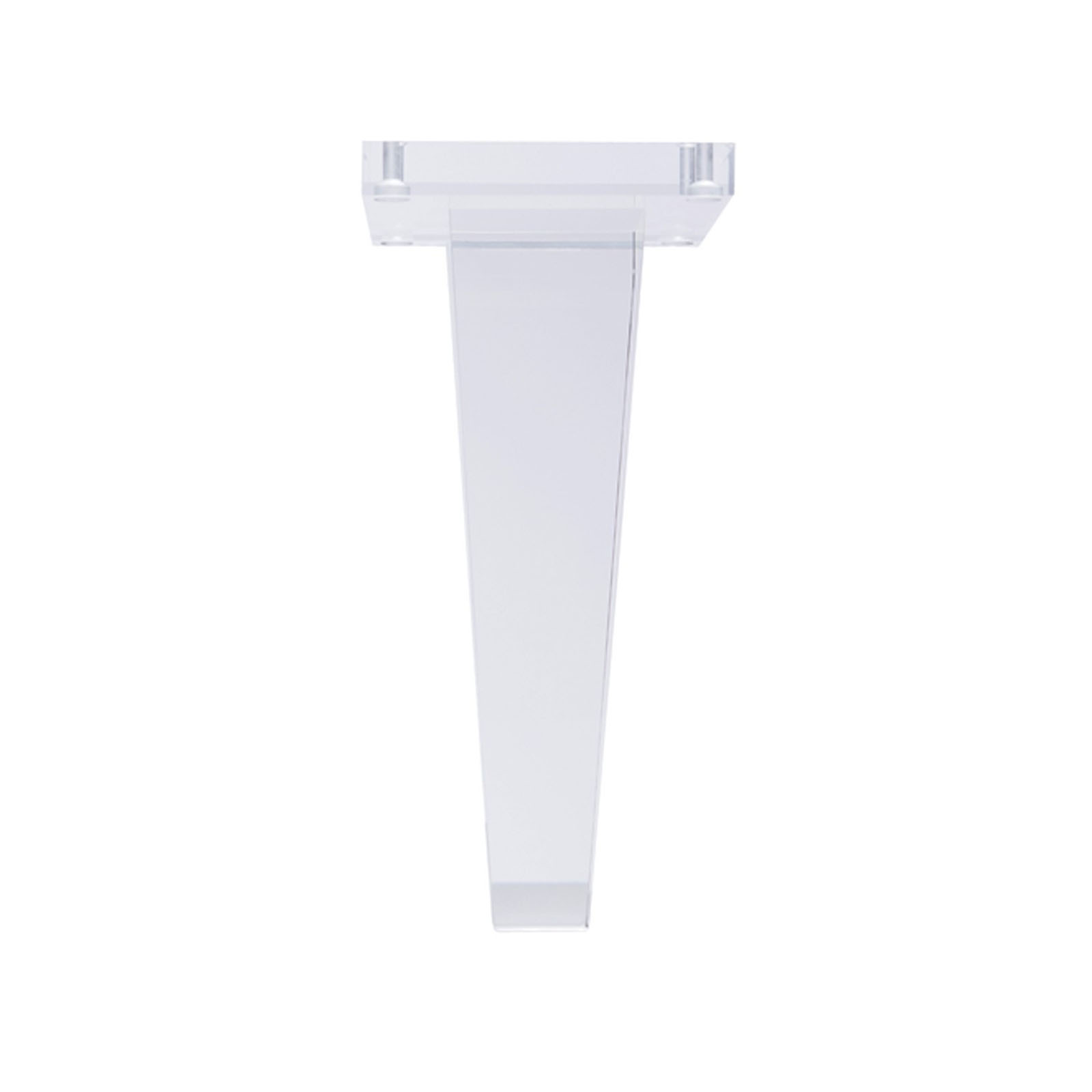 DADS - Furniture Legs - LDQ1121 - Acrylic Leg - 11.75" x (2.75" - 1.375")