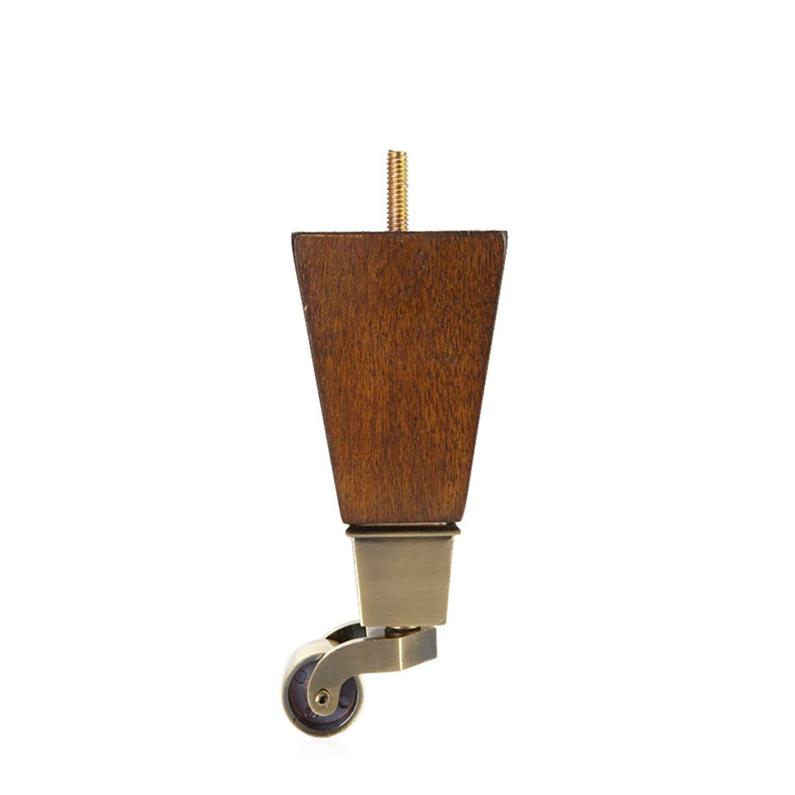 DADS - Furniture Legs - LWQ6W - Square Leg with Caster - 6" x (2.375" - 1.5")