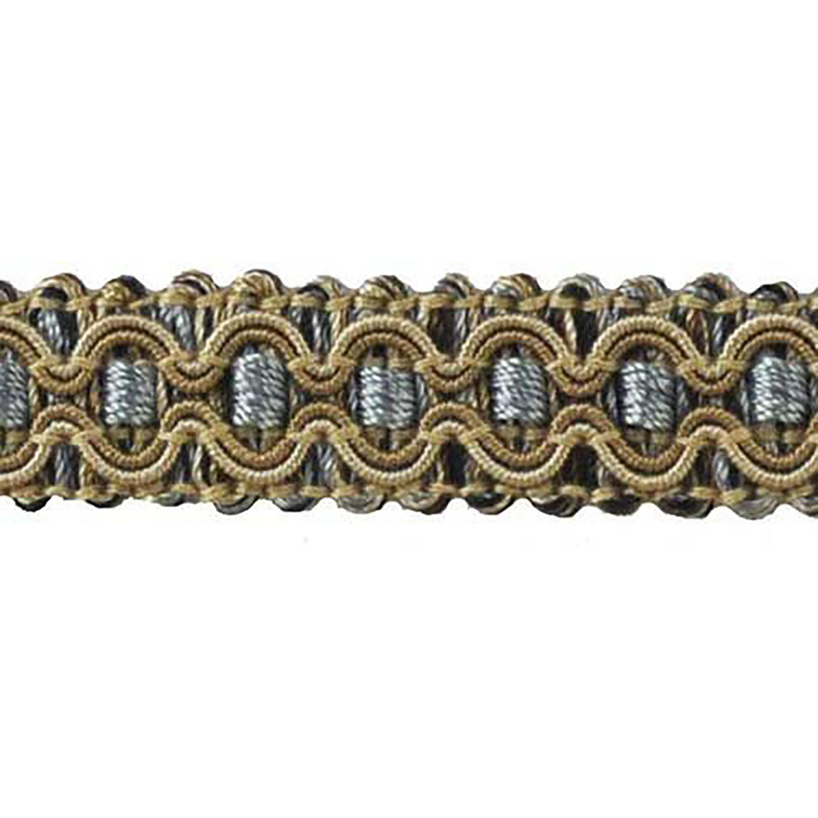 ECT-1280-1106 - Flat Braid - Grey and Brown